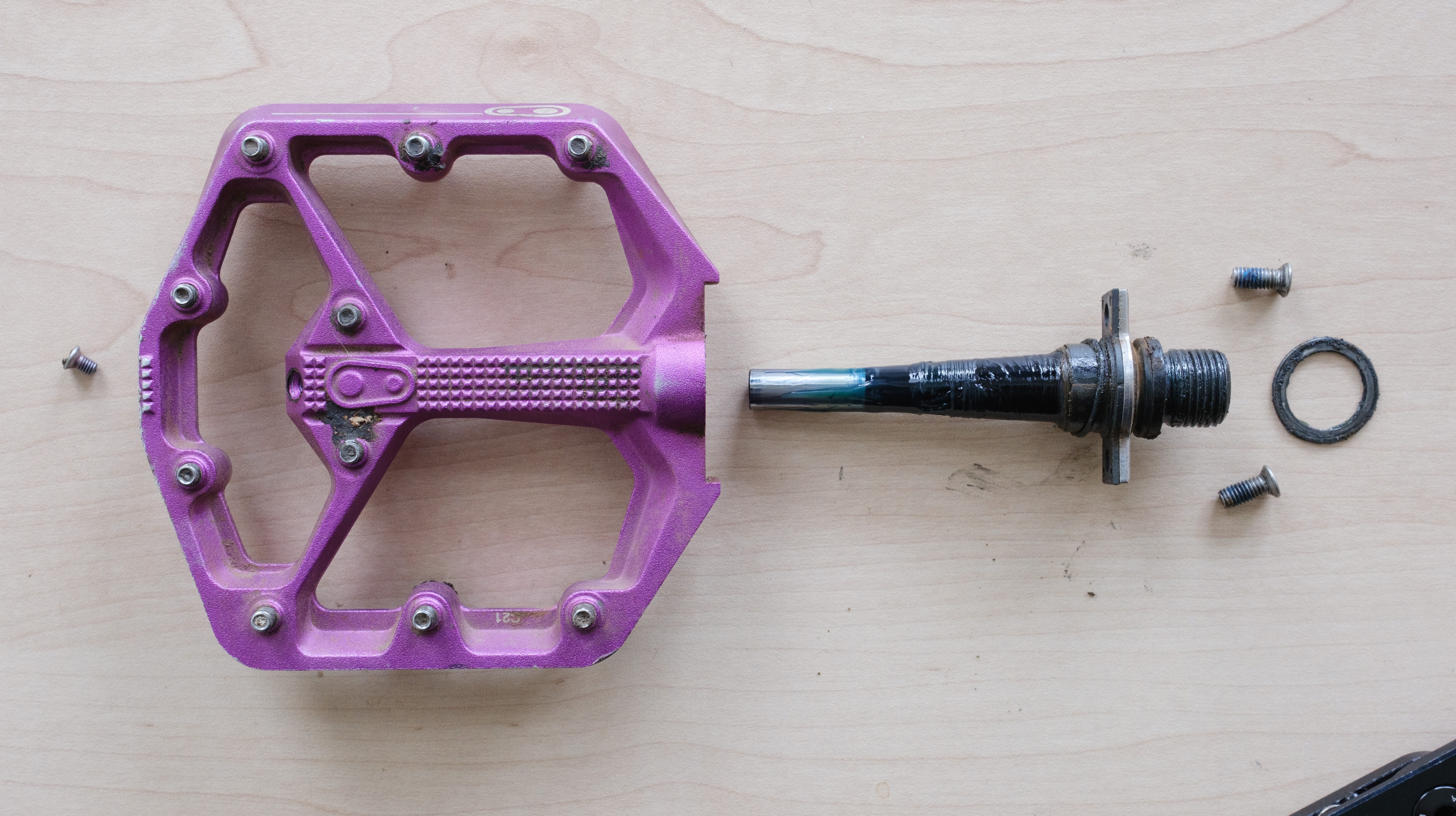 The spindle assembly of a pedal